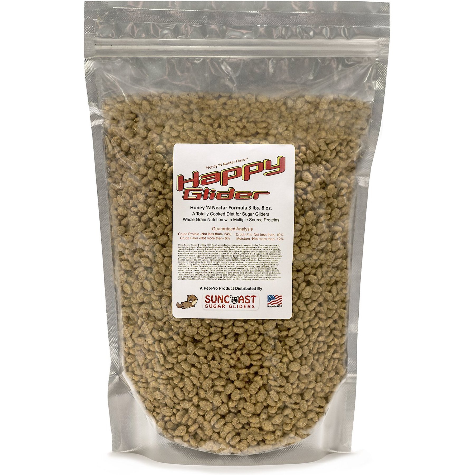 SunCoast Sugar Gliders Happy Glider Sugar Glider Food Honey 'N Nectar, 3.5-lb bag