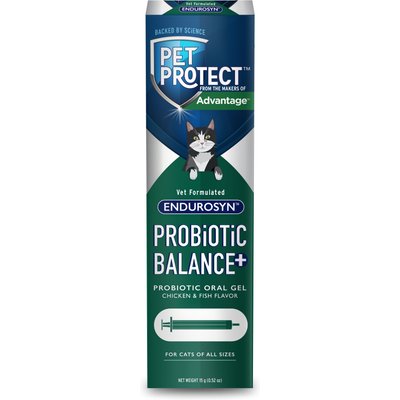 Pet Protect Pet Protect Vet-Formulated Endurosyn Probiotic Balance+ Chicken & Fish Flavored Oral Gel for Cats, 15-g syringe