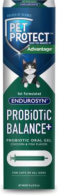 Show full view: Pet Protect Endurosyn Probiotic Balance+ Chicken & Fish Flavored Oral Gel for Cats, 15-g syringe slide 1 of 11