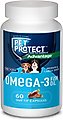 Pet Protect Free Form Omega-3 Fish Oil Snip Tip Capsule Supplements for Medium & Large Dogs, 60 count