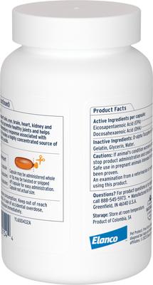 Show full view: Pet Protect Free Form Omega-3 Fish Oil Snip Tip Capsule Supplements for Medium & Large Dogs, 60 count slide 4 of 12