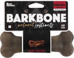 Pet Qwerks BarkBone Bacon Flavor Tough Dog Chew Toy, Medium