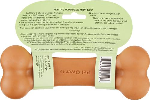 Show full view: Pet Qwerks BarkBone BBQ Flavor Tough Dog Chew Toy, Large slide 6 of 7