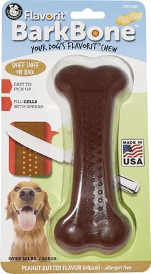 Show full view: Pet Qwerks Barkbone Peanut Butter Flavor Tough Dog Chew Toy, Large slide 7 of 10