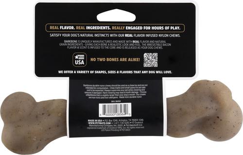 Show full view: Pet Qwerks BarkBone Zombie Nylon Chew Dog Toy, Brown, Large slide 5 of 6