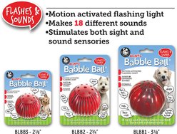 Pet Qwerks Blinky Babble Ball Dog Toy, Large slide 2 of 6