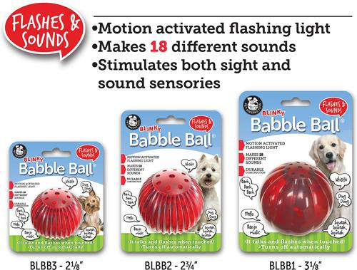Show full view: Pet Qwerks Blinky Babble Ball Dog Toy, Large slide 3 of 9