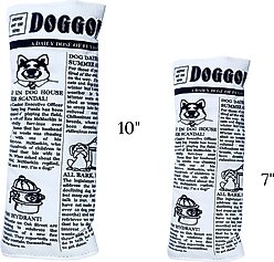 Pet Qwerks Krinkle & Squeak Newspaper Stuffing-Free Plush Dog Toy, Large slide 2 of 4