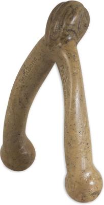 Show full view: Pet Qwerks Wish BarkBone Chew Dog Toy, Brown, Large slide 3 of 6
