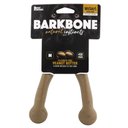 Pet Qwerks Wish BarkBone Chew Dog Toy, Brown, Medium
