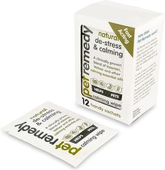 Pet Remedy Natural De-Stress & Calming Wipes for Cats & Dogs, 12 count