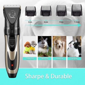 Pet Republique Cordless Hair Clippers Kit for Dogs & Cats