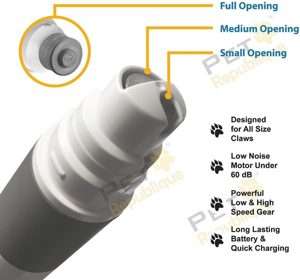 Pet Republique Cordless Small Dog & Cat Nail Grinder & Nail Clippers