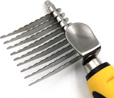 Show full view: Pet Republique Dematting Comb Tool Dog & Cat Brush, Yellow/Black slide 2 of 4