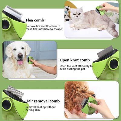 Show full view: Pet Republique Deshedding + Dematter + Pin Brush 3 in 1 Grooming Brush Tool for Small Dogs & Cats slide 3 of 3