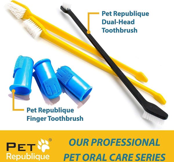 Show full view: Pet Republique Dog & Cat Finger Toothbrush, 3 count slide 4 of 8