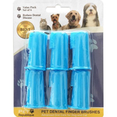 Pet Republique Pet Republique Dog & Cat Finger Toothbrush, 6 count