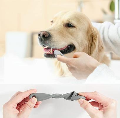 Show full view: Pet Republique Finger Insert Style Soft Silicone Toothbrush for Dog, 3-Count slide 7 of 8