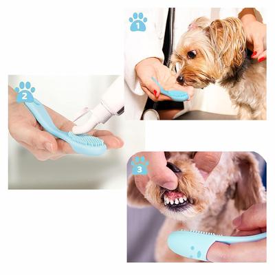 Show full view: Pet Republique Finger Insert Style Soft Silicone Toothbrush for Dog, 3-Count slide 6 of 8