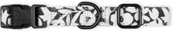 Pet Shop by Fringe Studio Charcoal Floral Dog Collar, Medium: 12 to 20-in neck, 0.99-in wide