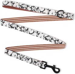 Pet Shop by Fringe Studio Charcoal Floral Dog Leash, 4-ft long, 0.78-in wide
