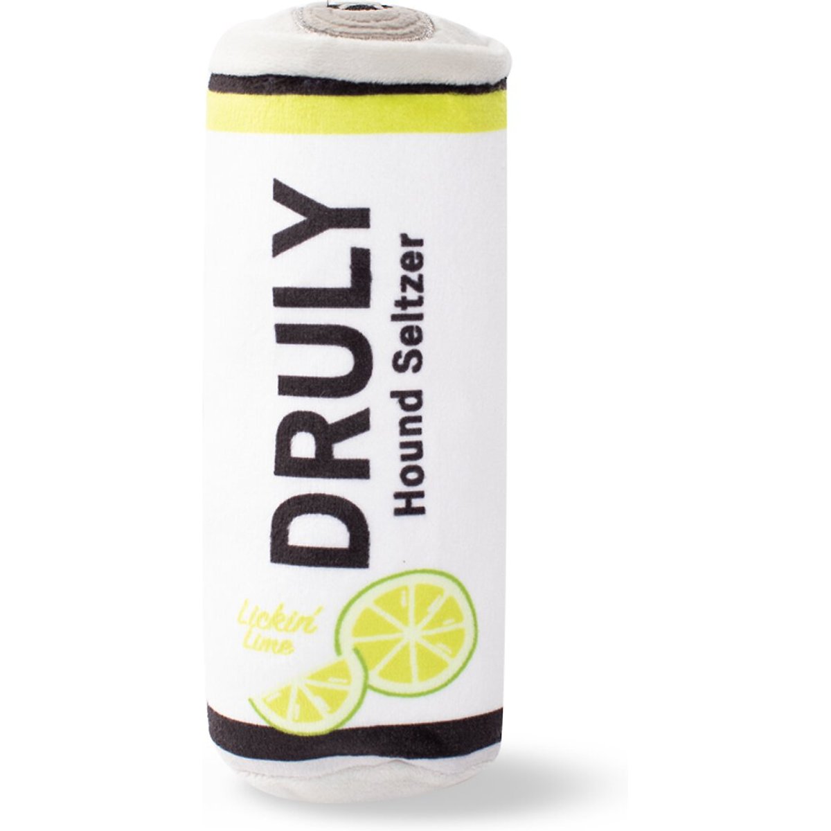Fringe Studio Druly Lickin' Lime Squeaky Plush Dog Toy