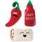 Show in main carousel: Pet Shop by Fringe Studio Hot & Spicy Small Dog Squeaky Plush Dog Toy, 3 count slide 1 of 3