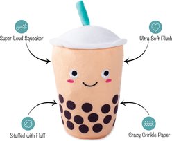 Pet Shop by Fringe Studio It's Boba Time Squeaky Plush Dog Toy slide 2 of 3
