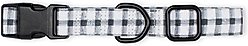 Pet Shop by Fringe Studio Painted Gingham Dog Collar, Medium: 12 to 20-in neck, 0.99-in wide