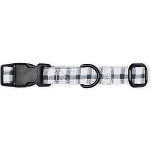 Pet Shop by Fringe Studio Painted Gingham Dog Collar, Small: 9 to 13-in neck, 0.99-in wide