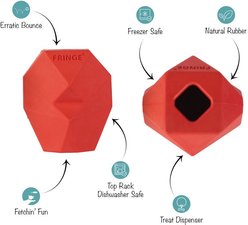 Fringe Studio You'Re Adora-Ball Red Ruber Games & Puzzles Dog Toy slide 2 of 4