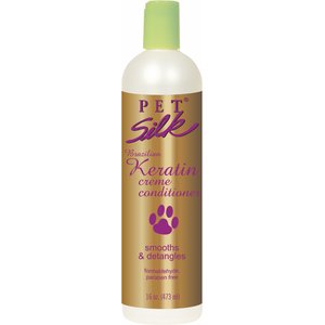 Pet Silk Brazilian Keratin Creme Dog & Cat Conditioner, 16-fl oz bottle