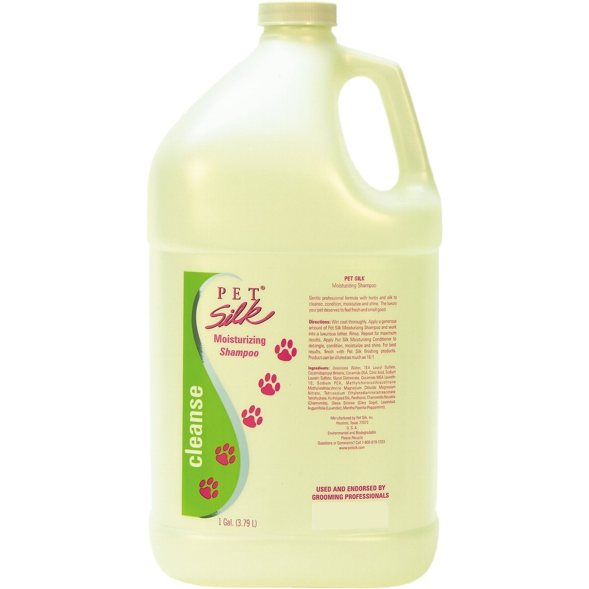 Pet Silk Moisturizing Dog & Cat Shampoo, 1-gal bottle