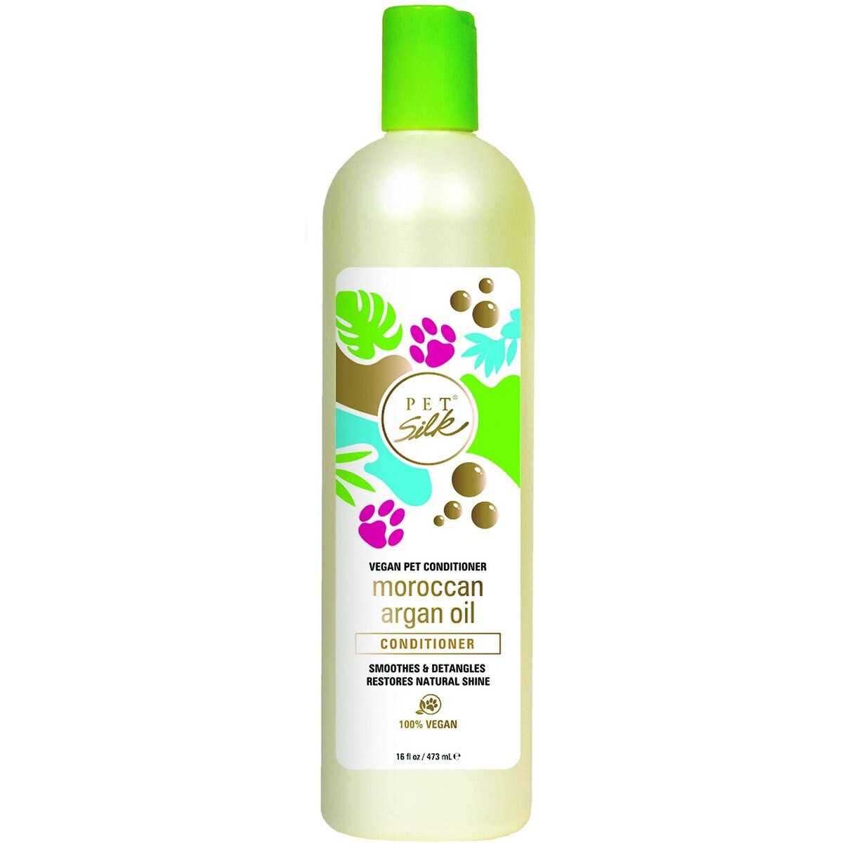 Pet Silk Vegan Moroccan Argan Oil Dog & Cat Conditioner, 16-fl oz bottle