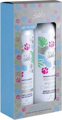 Pet Silk Vegan Moroccan Argan Oil Dog & Cat Shampoo & Conditioner Kit, 16-fl oz bottle, 2 count