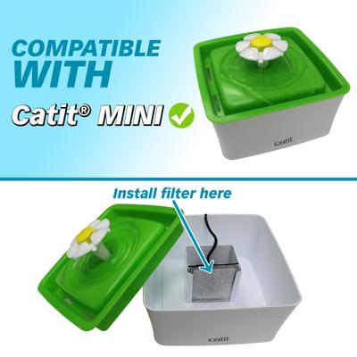 Show full view: Pet Standard Charcoal Filters for Catit Mini Fountains, 6 count slide 3 of 5