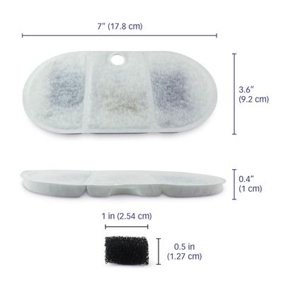 Show full view: Pet Standard PETLIBRO BPA-Free Capsule Pet Water Fountain Replacement Filter, 71-oz, 12-pack slide 3 of 8