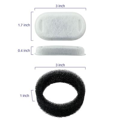 Show full view: Pet Standard PETLIBRO Model PLWF003 Stainless Steel Pet Water Fountain Replacement Filter & Replacement Pre-Filter Sponges, 67-oz, 12-pack slide 3 of 8