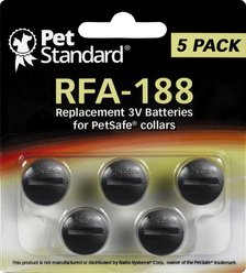 Pet Standard RFA-188 Replacement 3V Batteries for PetSafe Collars, 5 pack