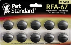 Pet Standard RFA-67 Replacement 6V Batteries for PetSafe Collars, 10 pack