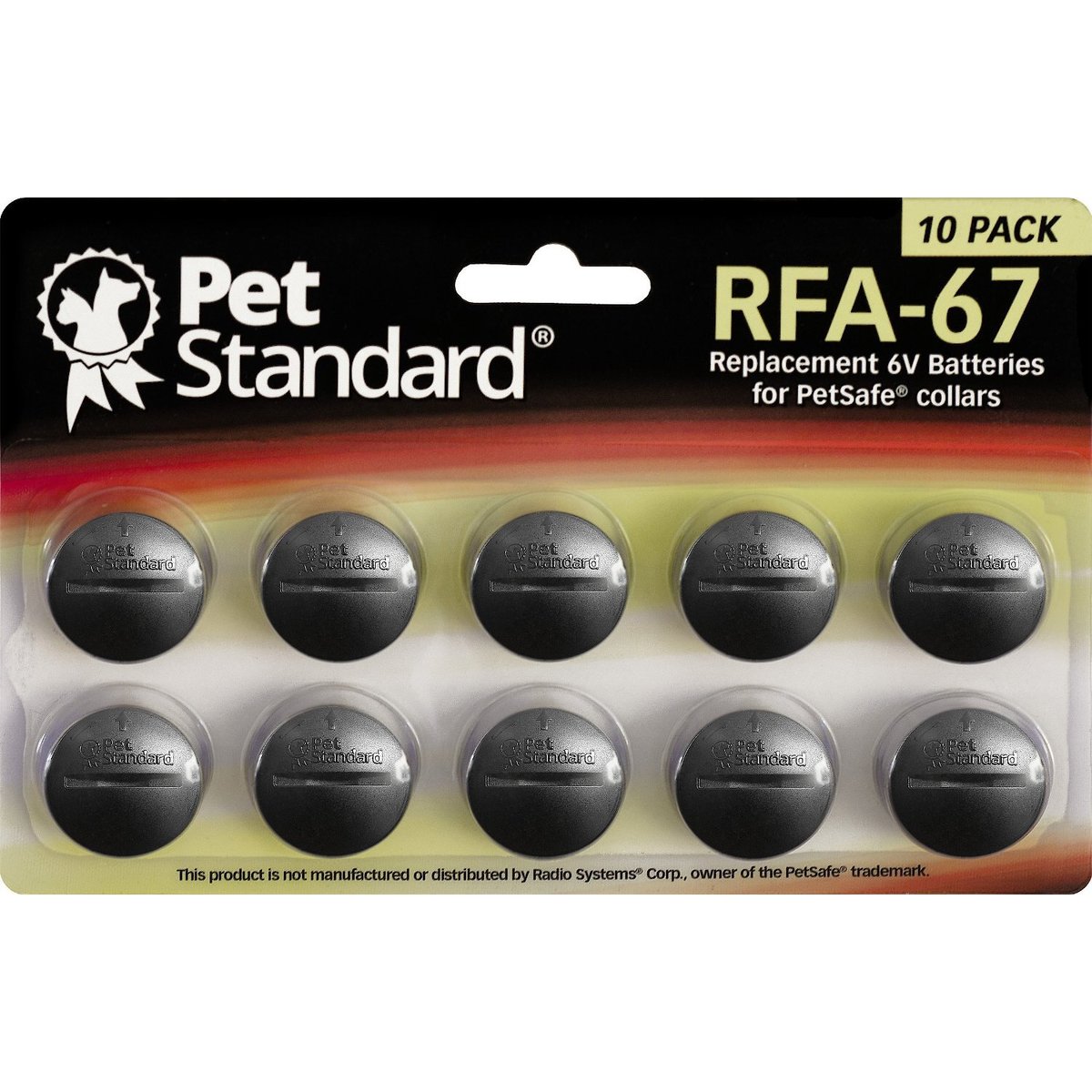 Pet Standard RFA-67 6V Batteries for PetSafe Collars, 10 pack