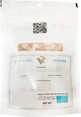 Show full view: PET TAO Beef Kidney Freeze-Dried Dog Treats, 3-oz bag slide 3 of 4