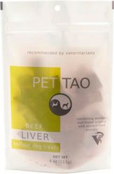 PET TAO Beef Liver Freeze-Dried Dog Treats, 4-oz bag