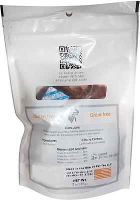 Show full view: PET TAO Beef Spleen Freeze-Dried Dog Treats, 3-oz bag slide 3 of 4