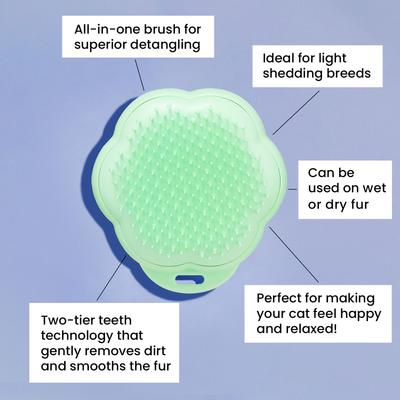 Show full view: Pet Teezer Cat Grooming Brush, Green slide 2 of 7
