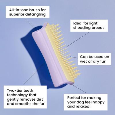 Show full view: Pet Teezer Detangling Dog Grooming Brush, Yellow slide 3 of 9