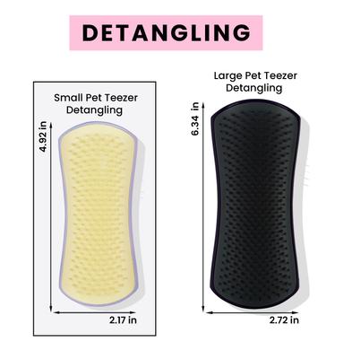 Show full view: Pet Teezer Detangling Dog Grooming Brush, Yellow slide 6 of 9