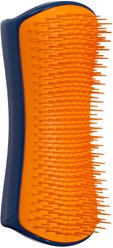 Pet Teezer Large Detangling Dual-Tier Dog Grooming Brush, Black & Orange