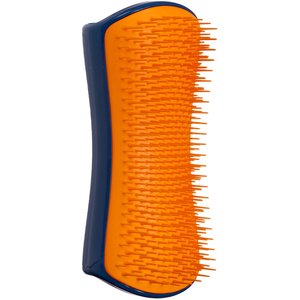 Pet Teezer Large Detangling Dual-Tier Dog Grooming Brush, Black & Orange
