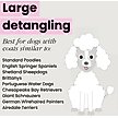 Show in main carousel: Pet Teezer Large Detangling Dual-Tier Dog Grooming Brush, Black & Orange slide 3 of 8